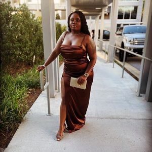 Windsor Dress. Worn once. Size large. Brown